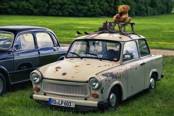 Biotar-inspired TTArtisan 75mm f1.5 A7C03758, the GDR Trabant was produced from 1958 to 1991