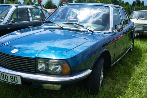 Zeiss Batis Distagon 40mm f2 CF A701852; The NSU RO80 classic car with Wankel rotary engine year 1967 - 1977