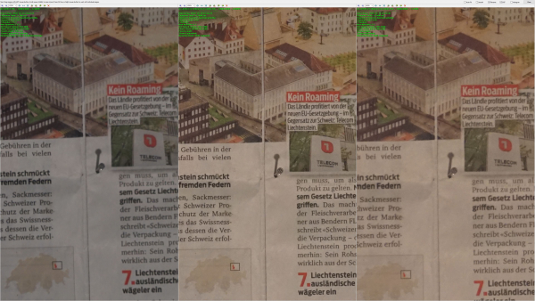 Sony FE 24-240 lens at 180mm (left), Carl Zeiss Olympia Sonnar T* 180mm f2.8 West Germany (middle) and Carl Zeiss Jena Olympia Sonnar 180mm f2.8 East Germany (right), click on photo to enlarge